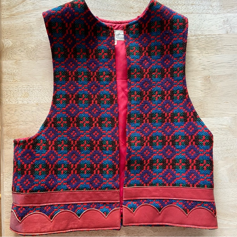 Saks Fifth Avenue Multicolor Patterned Vest - Picture 7 of 11
